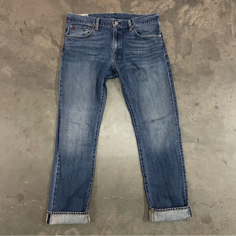 Polo Ralph Lauren Selvedge Straight Leg Denim Jeans - Picture 2 of 14